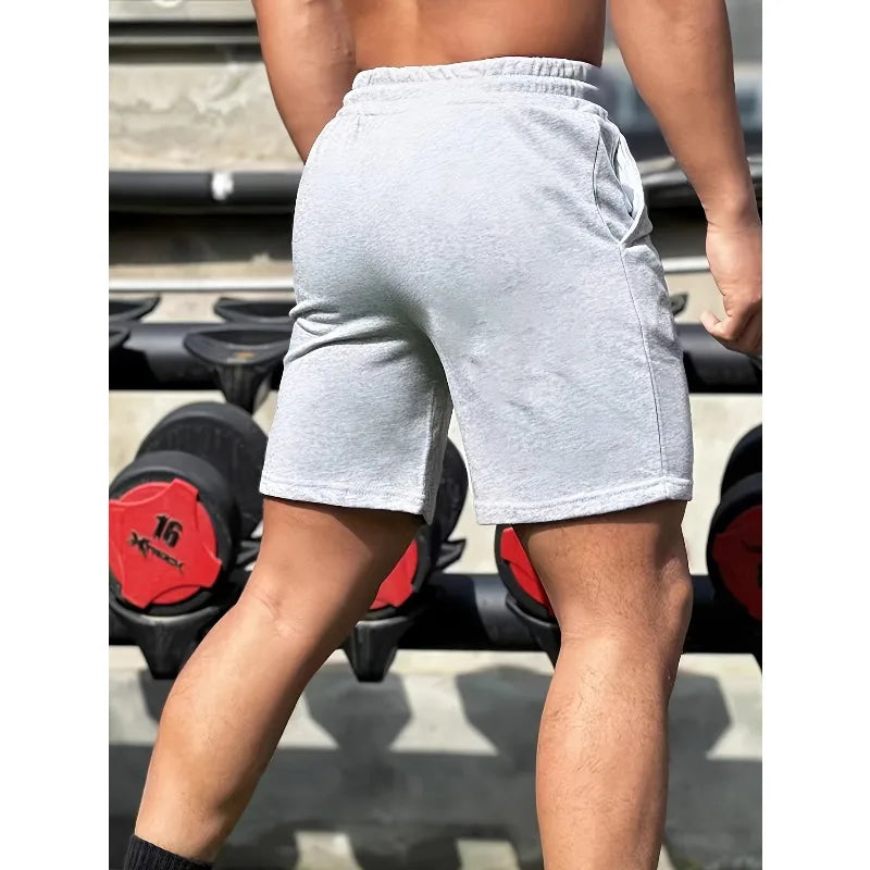 Elastic Cotton Drawstring Shorts