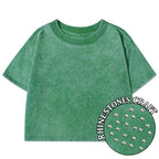 Knit Solid Crew Neck True-To-Size Fit Crop Top