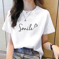 Blended Graphic Print Short Sleeve T-Shirt