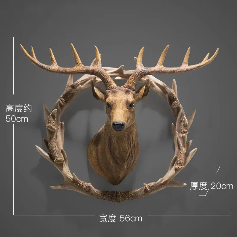 Deer Head Wall Hanging Decoration