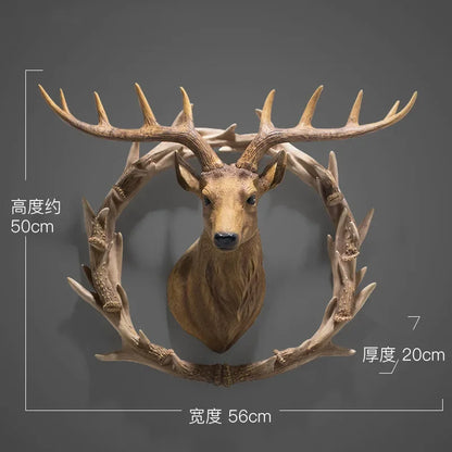 Deer Head Wall Hanging Decoration