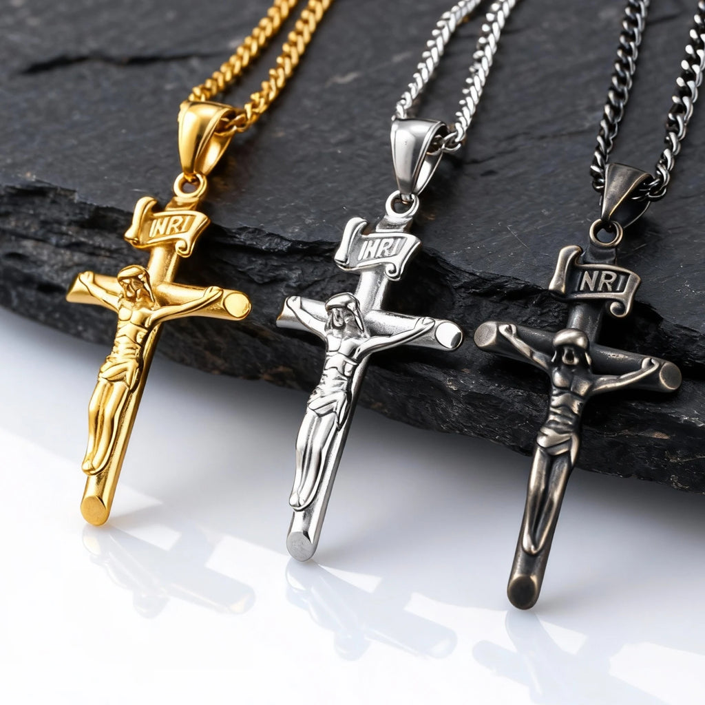 Mprainbow Waterproof Crucifix Necklace
