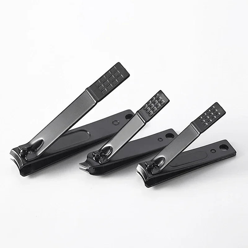Black Nail Clippers Stainless Steel