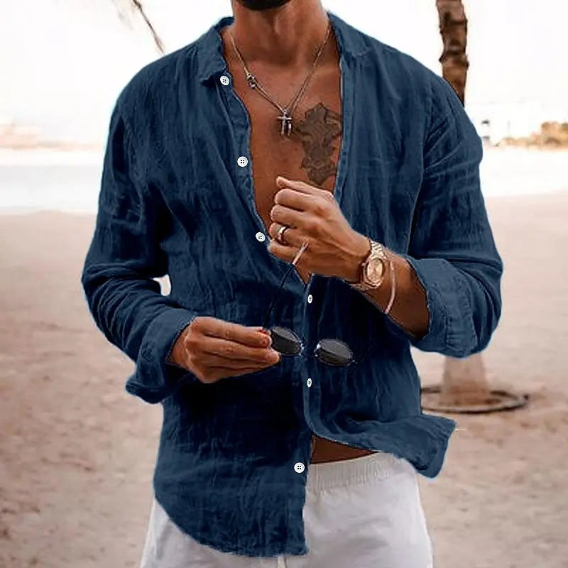 Men's Casual Lapel Shirt