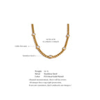 Gold Zircon Chain Necklace