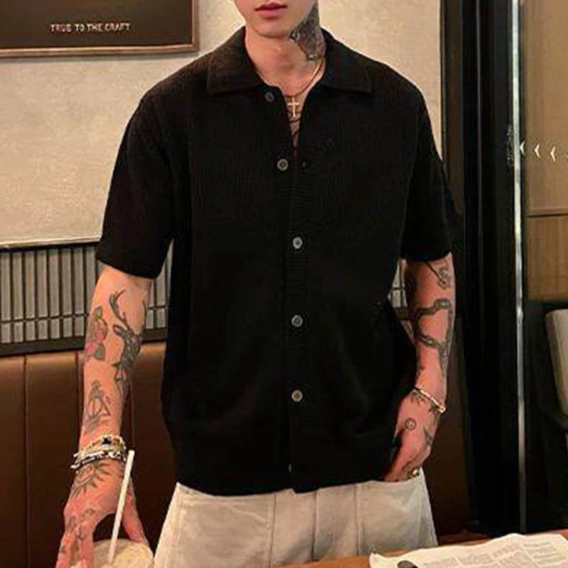 Solid Casual Knit Shirt