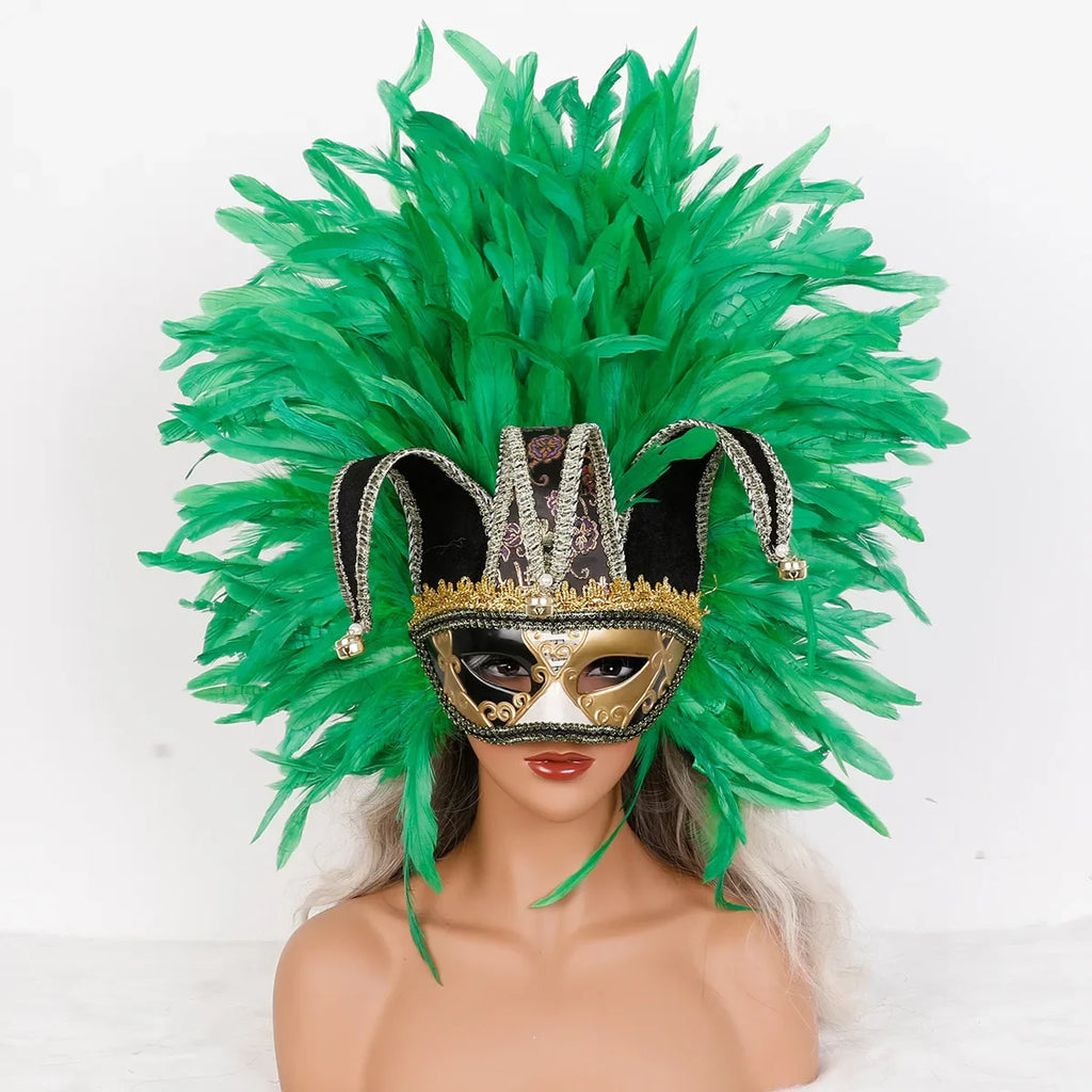 Feather Masquerade Party Mask