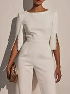 Beaded Slim Jumpsuit