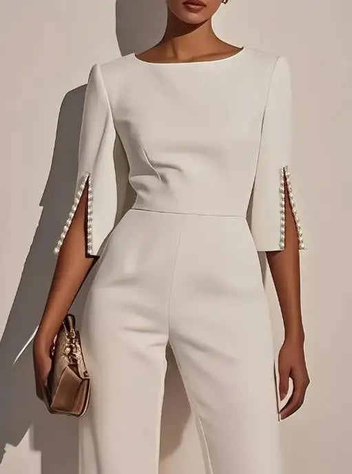 Beaded Slim Jumpsuit