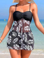 Printed Women's Tankini Swimsuit