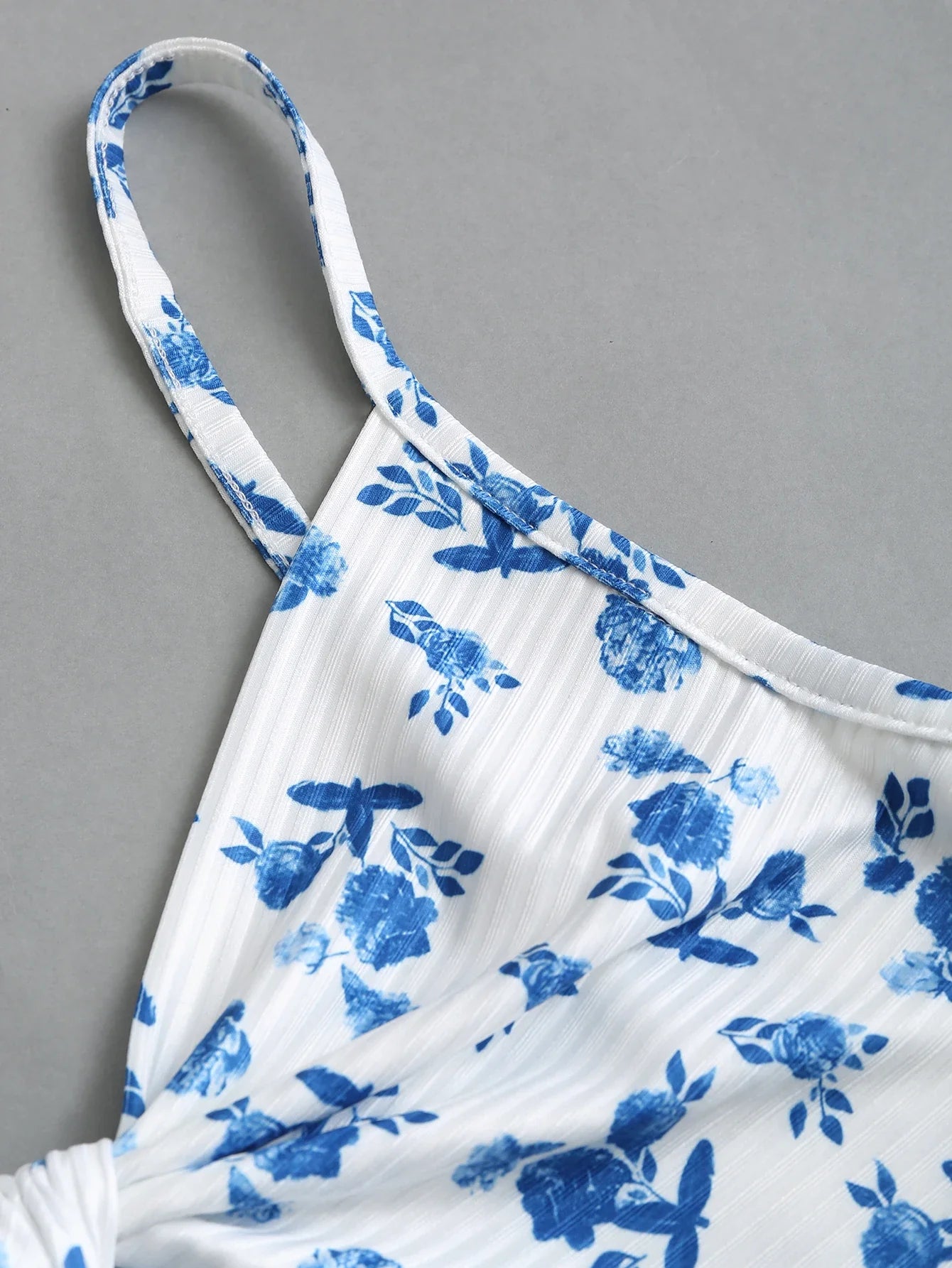 Summer Print Suspender Dress