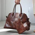 Genuine Leather Large Tote Bag