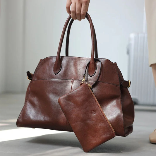 Genuine Leather Large Tote Bag