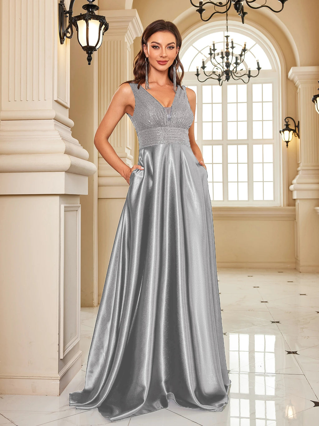 Sequin Evening Gown
