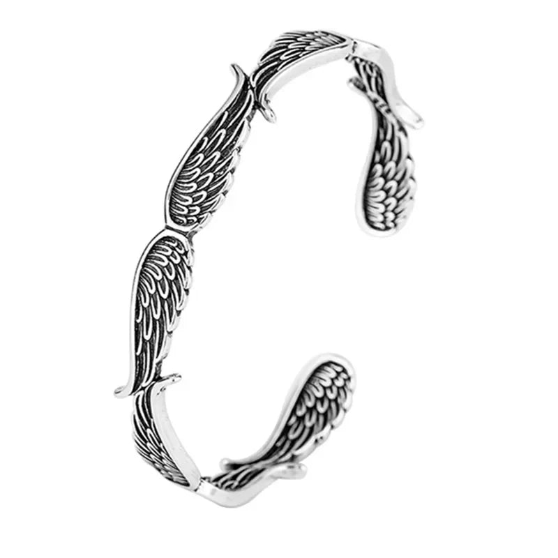 Retro Punk Koi Fish Engraved Bracelet