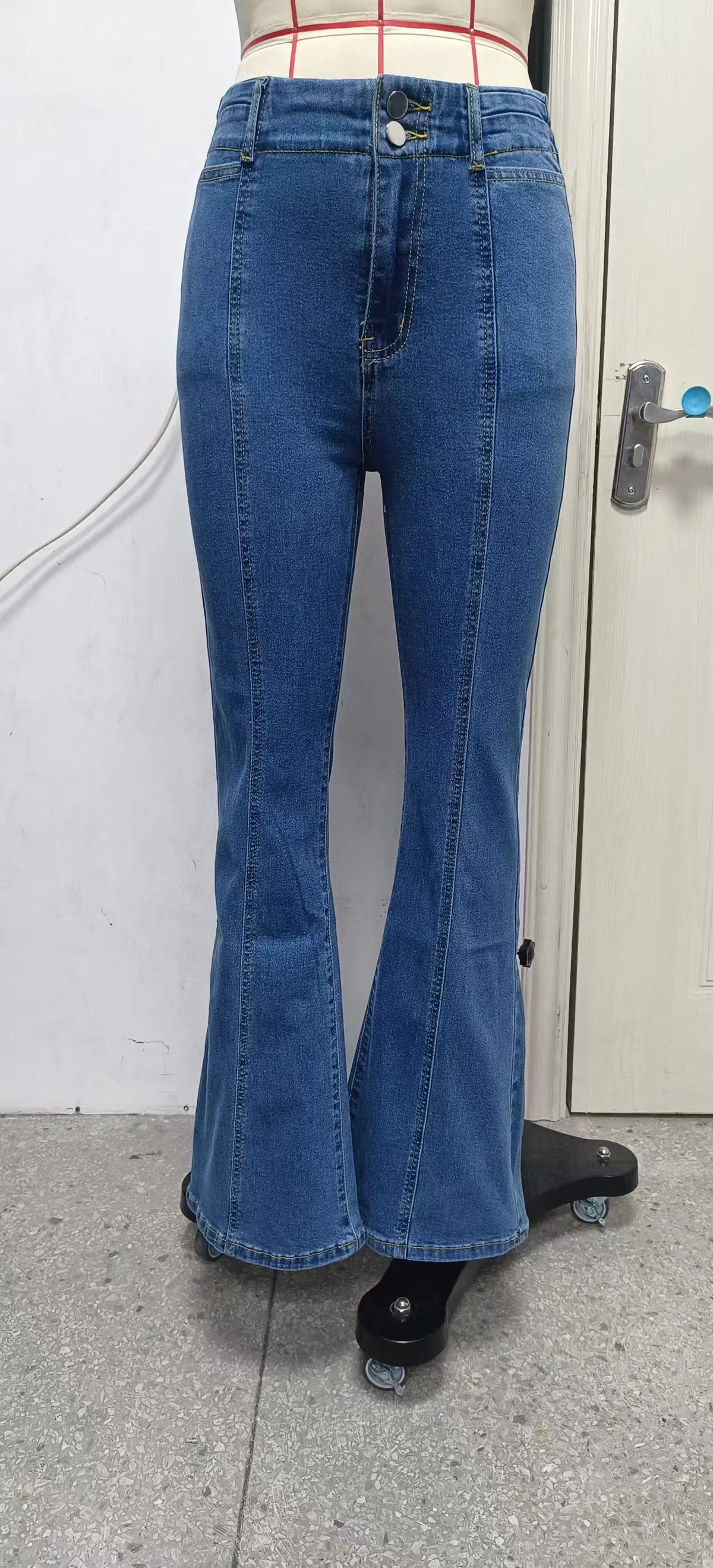 Qj Cinga Patchwork Flared Jeans