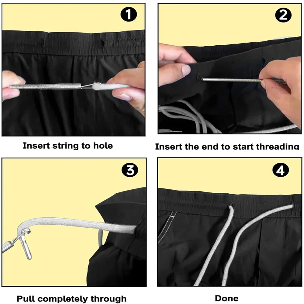 Spring-Loaded Drawstring Threader