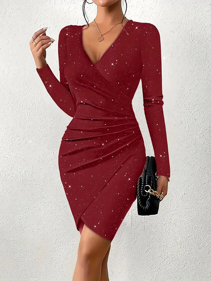 Wrap Bodycon Mini Dress