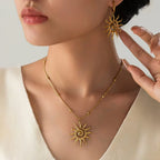 Beaded Pendant Chain Necklace