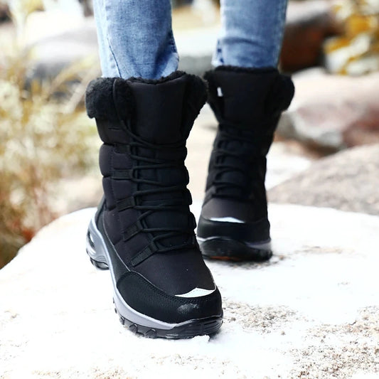 Lace-Up Snow Boots
