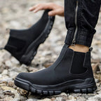 Yellow Slip-On Steel-Toe Boots