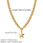 Zircon Geometric Pendant Necklace