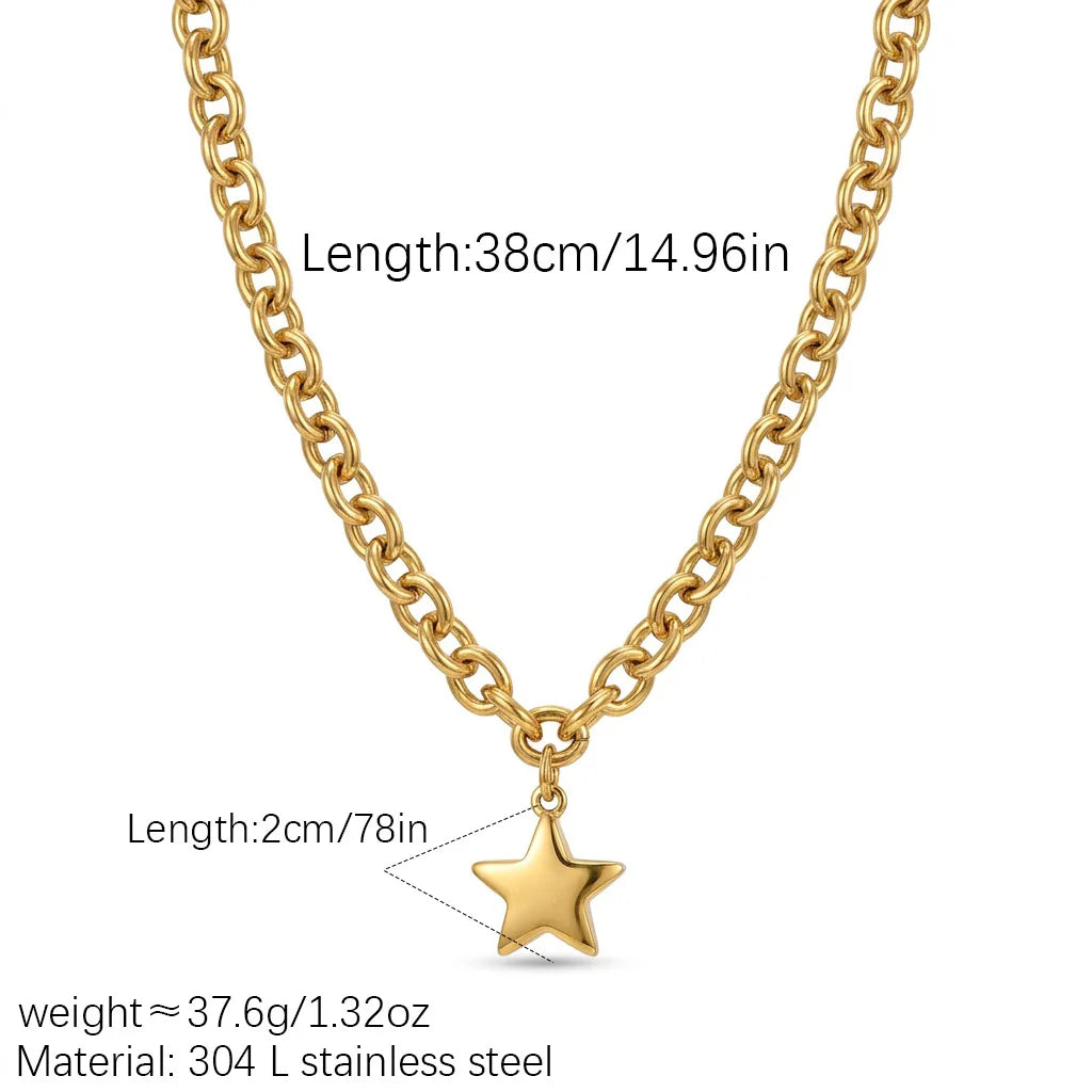 Zircon Geometric Pendant Necklace