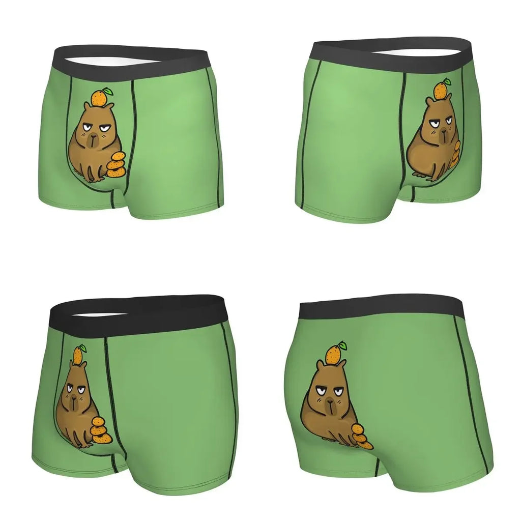 Boxer Underpants Shorts Cute Capybara