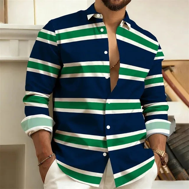 Striped Casual Full Shirt