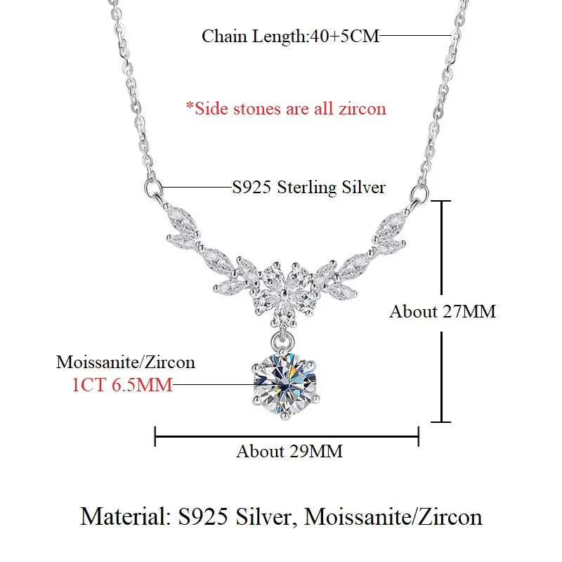 Halaile D Color Moissanite Necklace