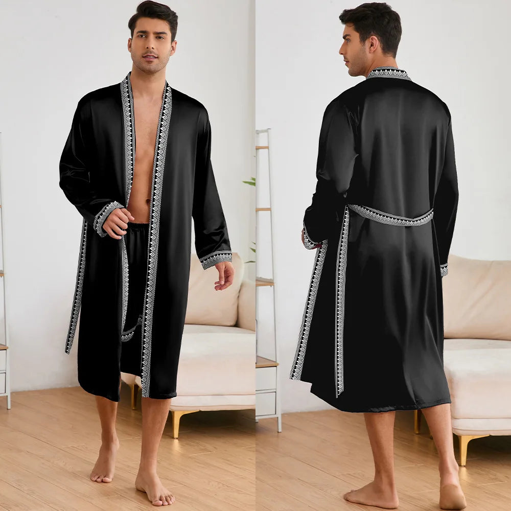 Robe Shorts Pajamas Set Bathrobe