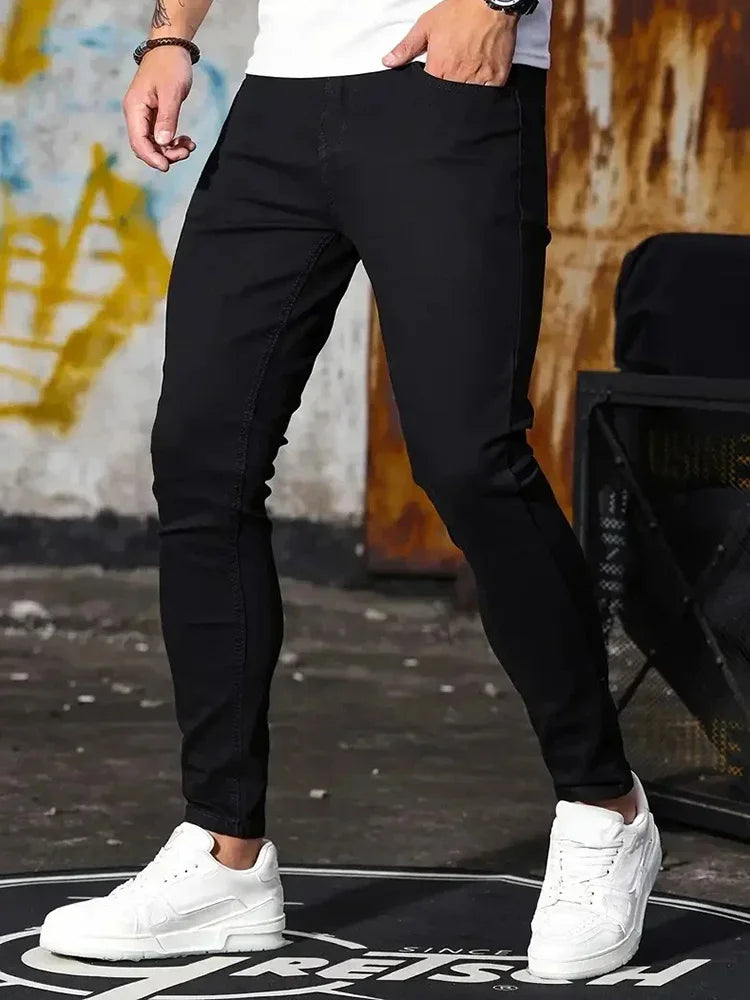 Mens Skinny Pencil Jeans