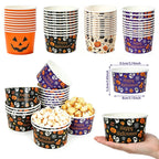 Pumpkin Ghost Paper Snack Bowls