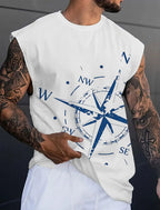 Rudder Graphic Print Tank Top