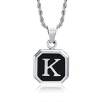 Initials Letter Pendant Necklace