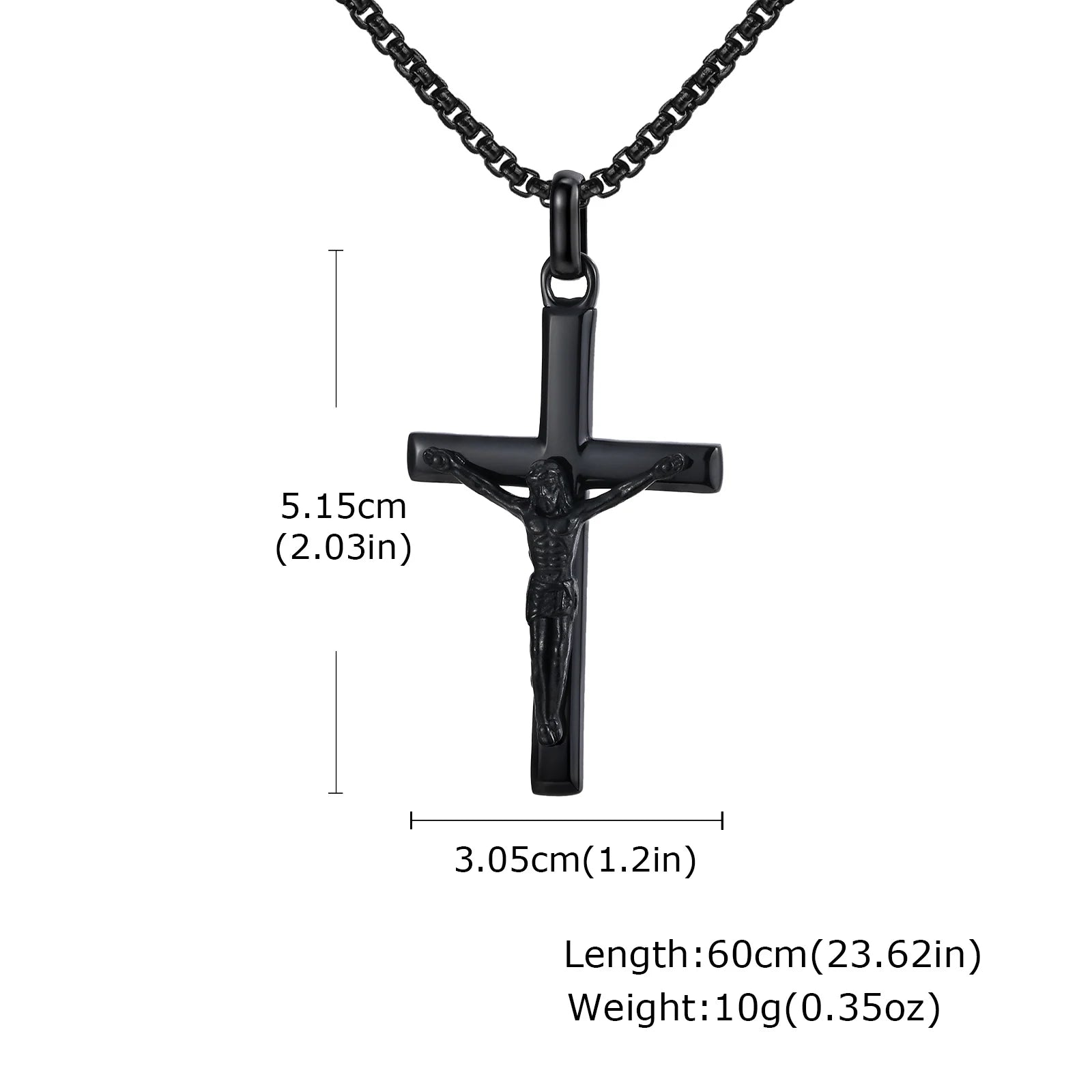 Mprainbow Crucifix Cross Necklace
