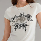 Everyday Graphic Print Crew Neck True-To-Size Fit T-Shirt