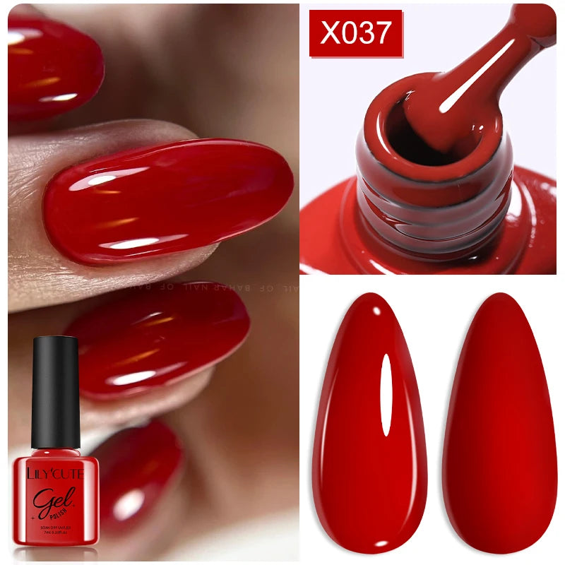 LILYCUTE Dark Red Caramel Gel