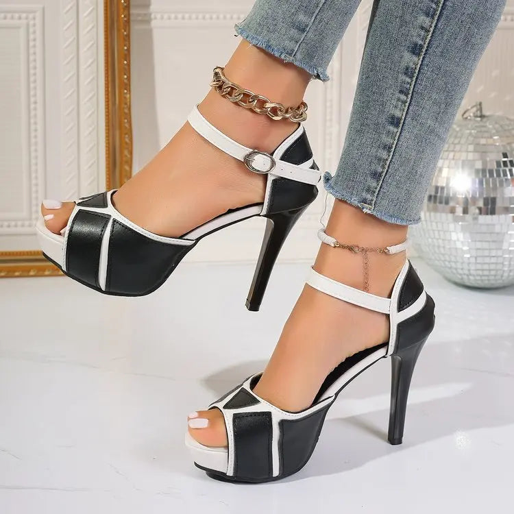 Top Sandals Fish Mouth Platform