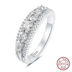 Moissanite Eternity Wedding Band