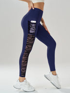Side Mesh Patchwork Yoga Leggings