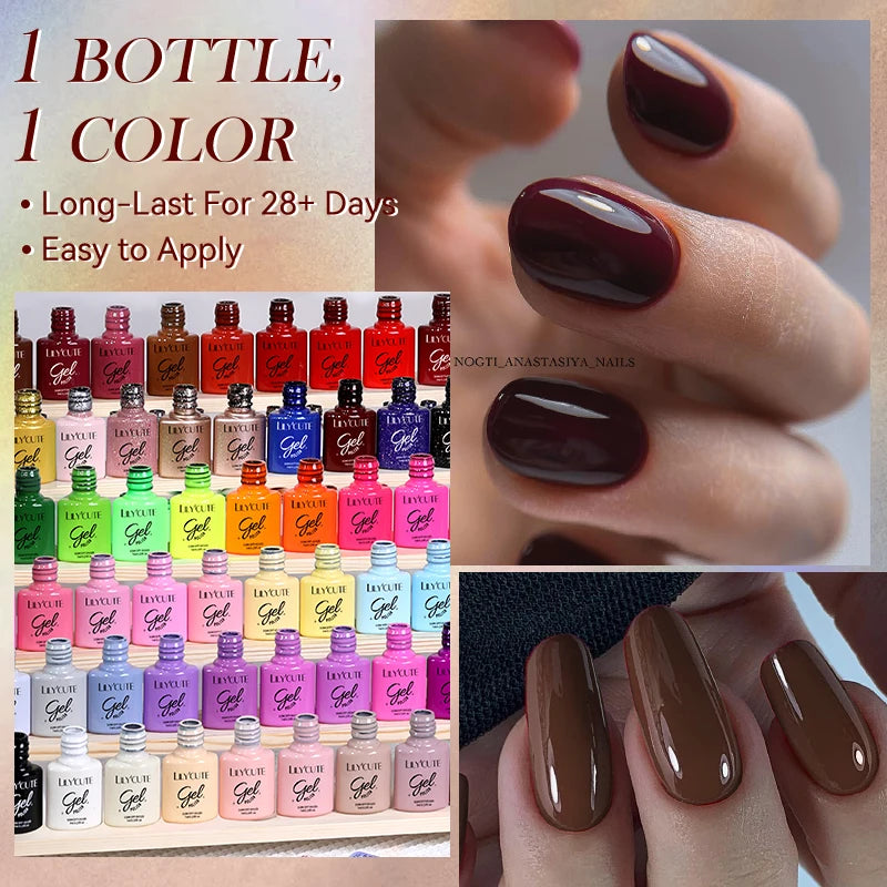 LILYCUTE Dark Red Caramel Gel
