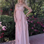 High-Slit Ruffled Halter Dress