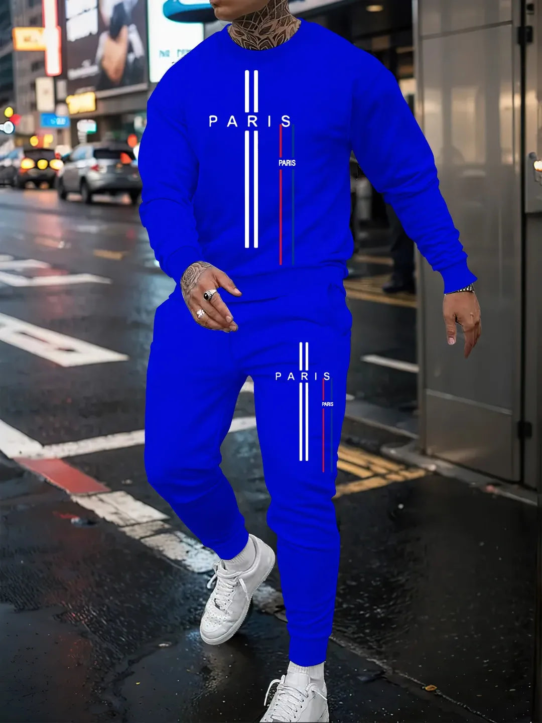 Men Long Sleeve Sports Outfit