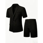 KIDWHXR British Slim Summer Suit Set