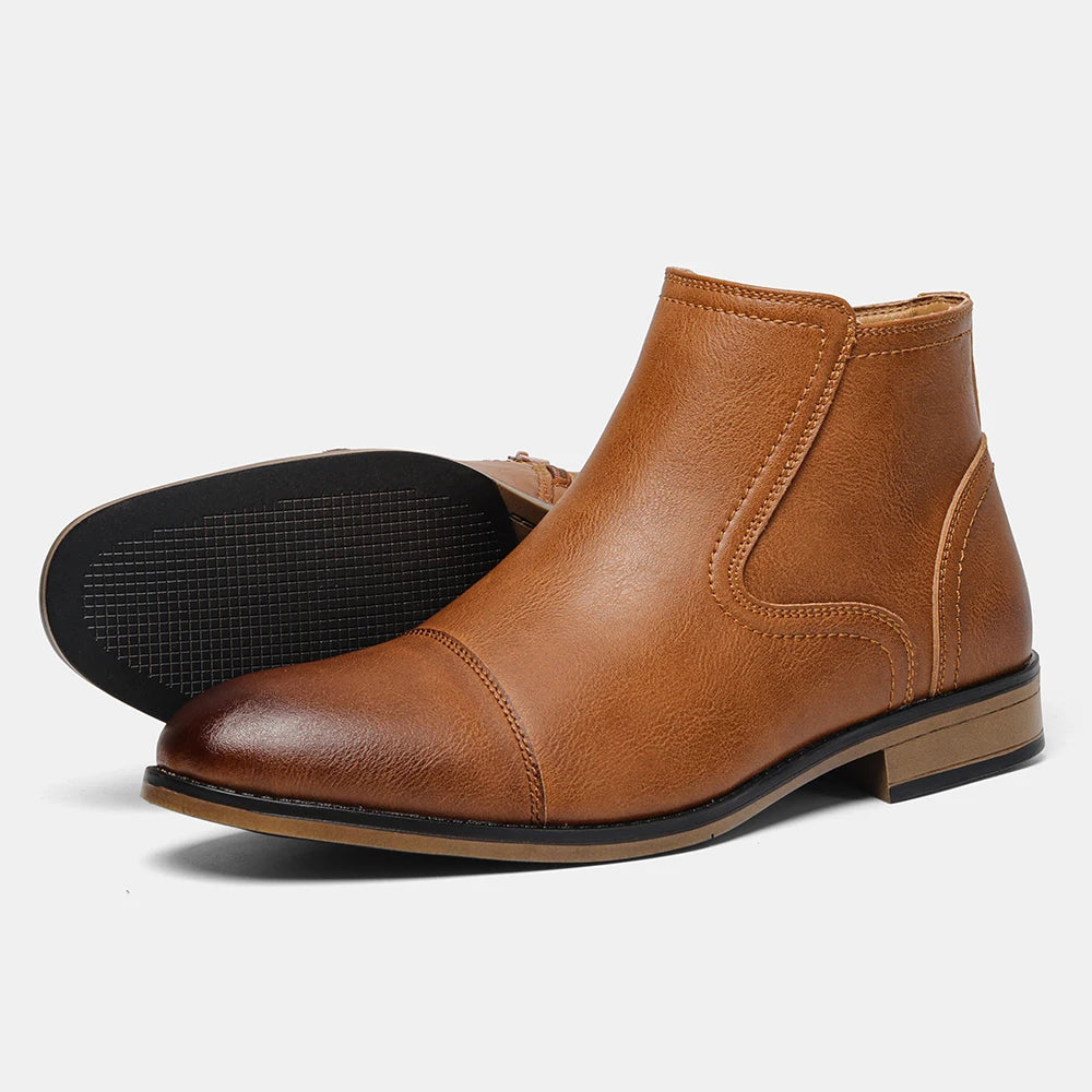 Ankle Leather Boots