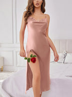 Backless V-Neck Slip Dress