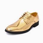 Patent Leather Pointed Oxfords
