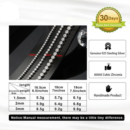 Sterling Silver Tennis Bracelet