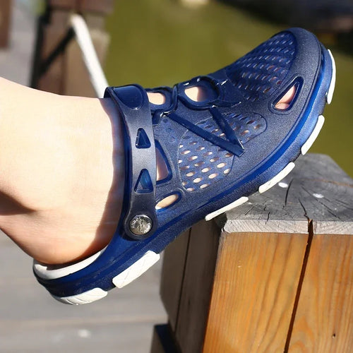 Cushioned Color-Block Sport Sandals